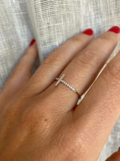 Bague Design Diamant Or
