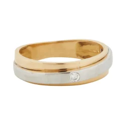 Bague Deux Ors - Diamants