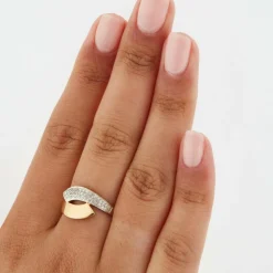 Bague Deux Ors - Diamants