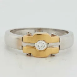 Bague Deux Ors - Diamants