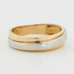 Bague Deux Ors - Diamants