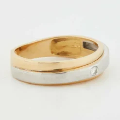 Bague Deux Ors - Diamants