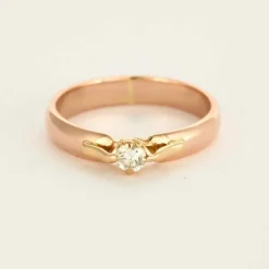 Bague deux ors et Diamant