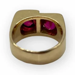 Bague deux rubis
