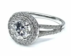 Bague diamant 0,97 carat couleur E