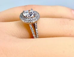Bague diamant 0,97 carat couleur E