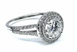 Bague diamant 0,97 carat couleur E