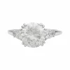 Bague diamant 2 carats, platine.