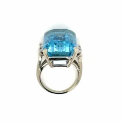 Bague Diamant Aigue-Marine Santa Maria 25 Carats
