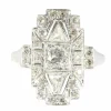 Bague diamant Art Déco des années 1950