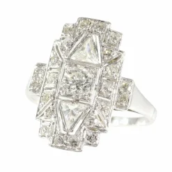 Bague diamant Art Déco des années 1950