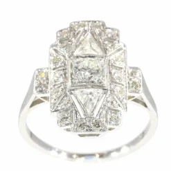 Bague diamant Art Déco des années 1950