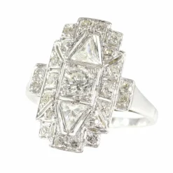 Bague diamant Art Déco des années 1950