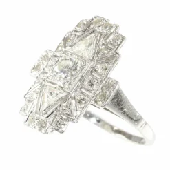 Bague diamant Art Déco des années 1950