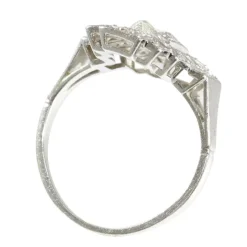 Bague diamant Art Déco des années 1950