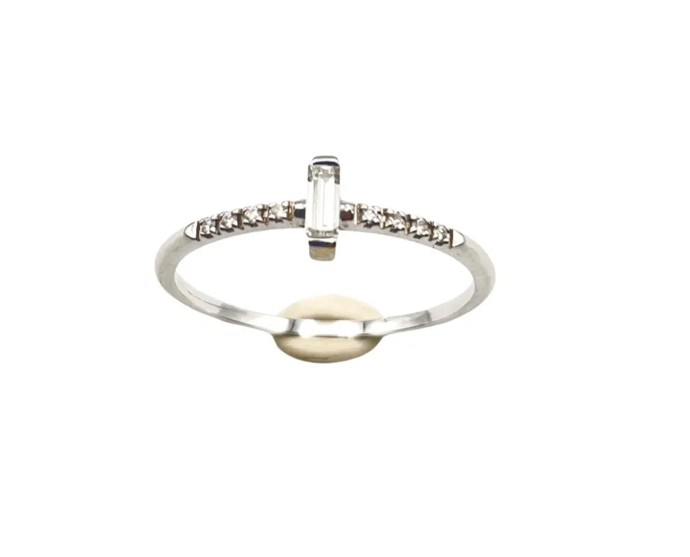 Bague Diamant Baguette Vintage