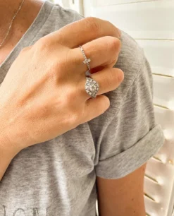Bague Diamant Baguette Vintage