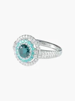 Bague Diamant bleu