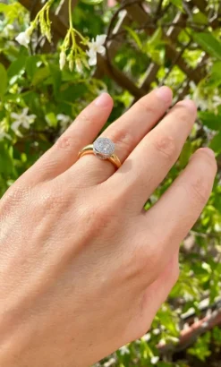Bague Diamant coussin