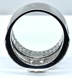 Bague diamant 0.74ct pavage diamants