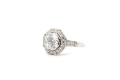 Bague diamant 1,40cts I/VS1 en platine
