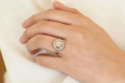 Bague diamant 1,40cts I/VS1 en platine