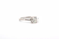 Bague diamant 1,05cts K/VVS1 or blanc