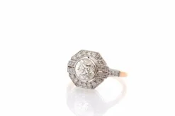 Bague diamant de 1,24cts en or et platine