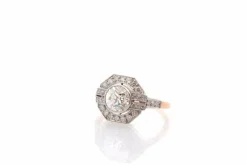 Bague diamant de 1,24cts en or et platine
