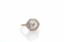 Bague diamant de 1,24cts en or et platine