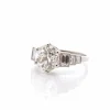 Bague diamant de 3,18cts en platine