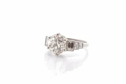 Bague diamant de 3,18cts en platine