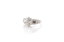 Bague diamant de 3,18cts en platine