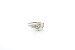 Bague diamant de 3,18cts en platine
