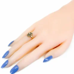 Bague diamant de forme ovale