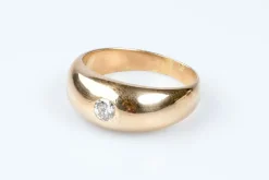 Bague diamant en or jaune