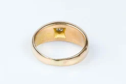 Bague diamant en or jaune