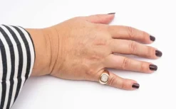 bague diamant en or rose