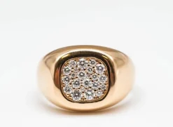 bague diamant en or rose