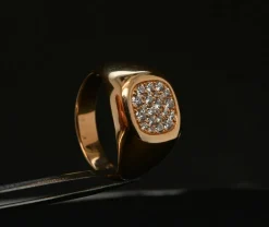 bague diamant en or rose