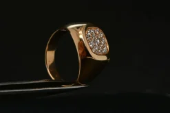 bague diamant en or rose