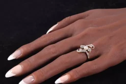 Bague diamant et perle