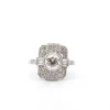 Bague diamant et platine