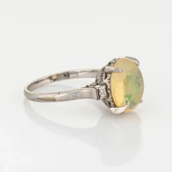 Bague diamant opale 2,75 ct platine