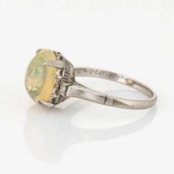 Bague diamant opale 2,75 ct platine