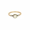 Bague diamant or 18 carats et platine taille 52.5