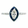 Bague Diamant, Saphir