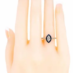 Bague Diamant, Saphir