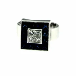 Bague Diamant Saphir