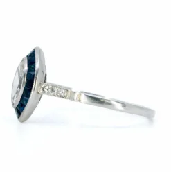 Bague Diamant, Saphir